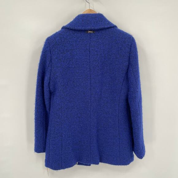 NWT Calvin Klein Blue Asymmetric Zip Wool Jacket // S - Picture 12 of 12